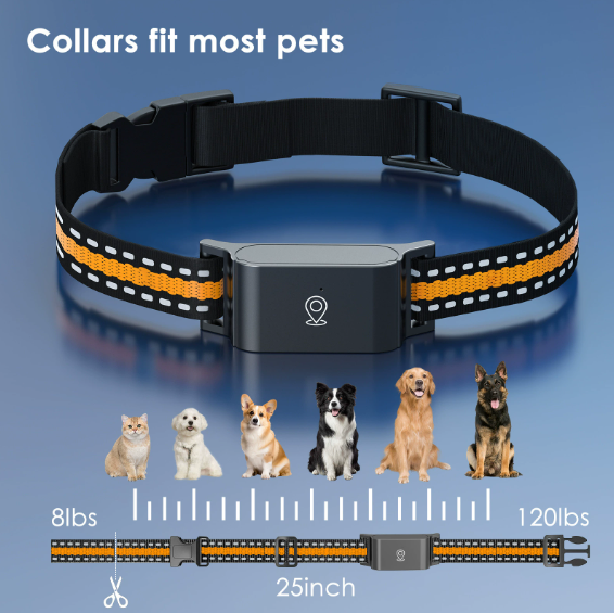 Smart GPS Pet Collar for Dogs & Cats