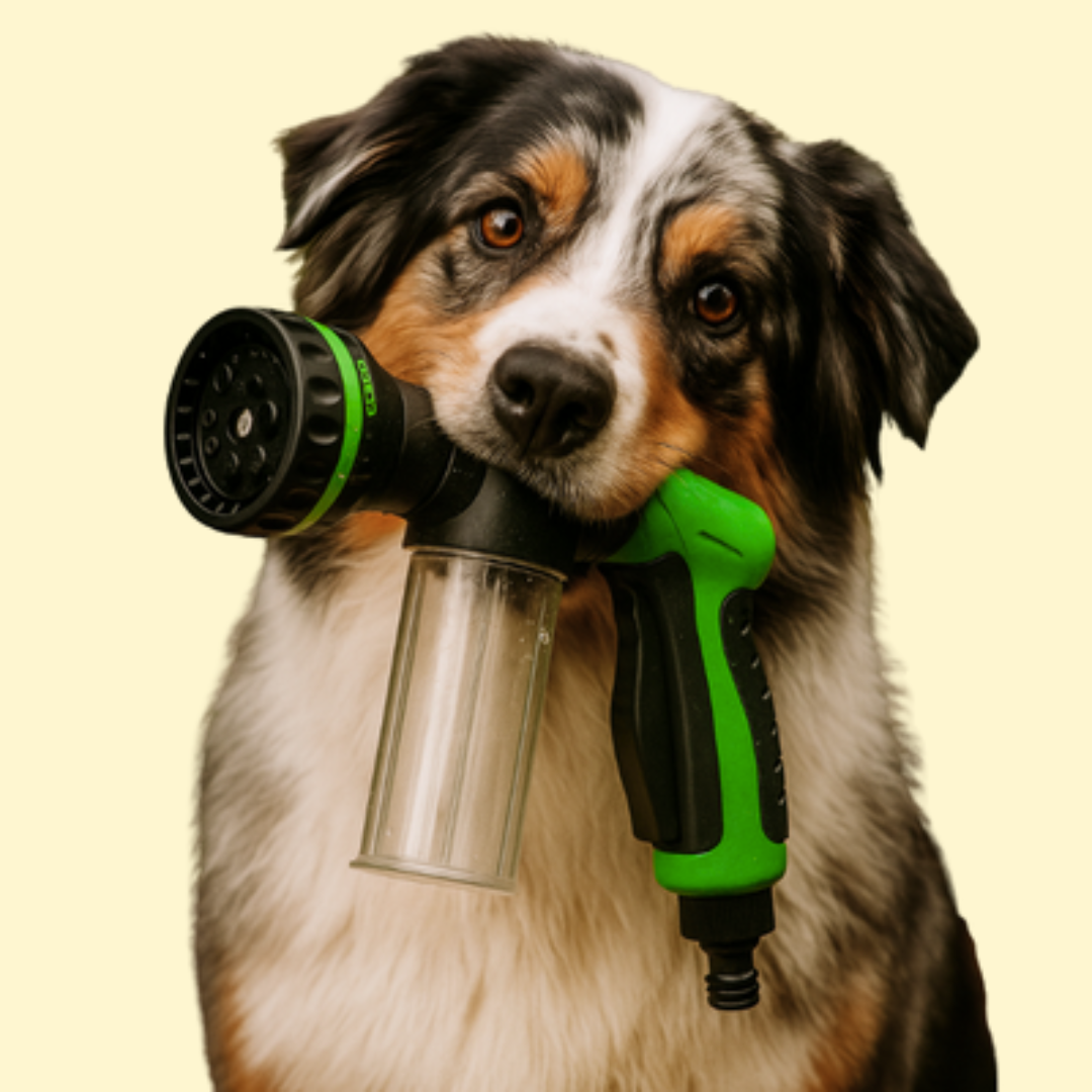 Pet Shower Spray Nozzle with Soap Dispenser