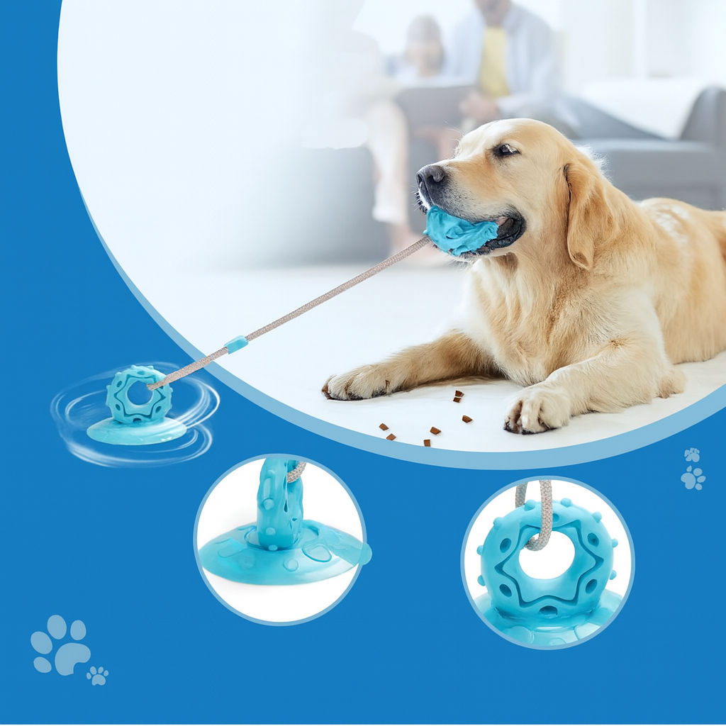 PawGrip Tug & Chew Suction Toy
