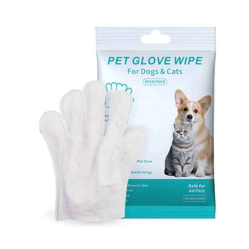 Pet Glove Wipes for Dogs & Cats