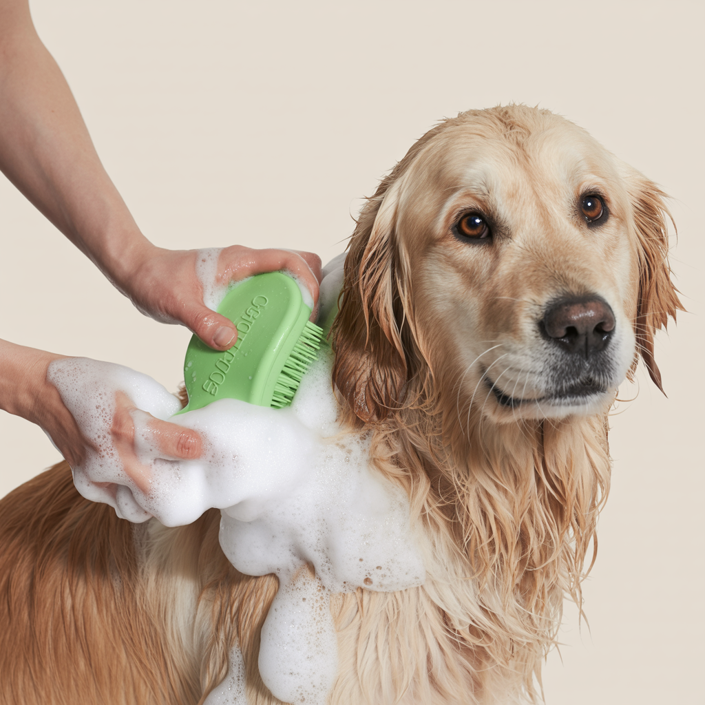 Silicone Pet Bath & Grooming Brush