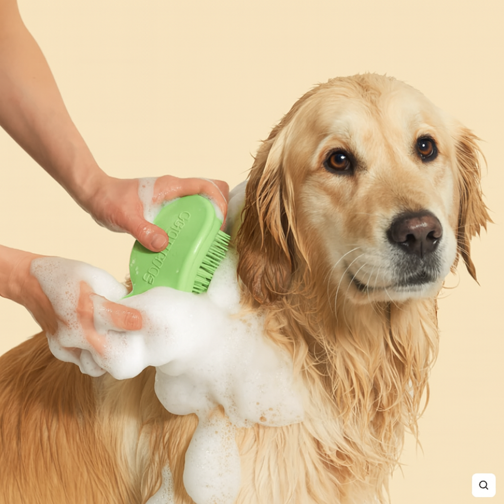 Silicone Pet Bath & Grooming Brush