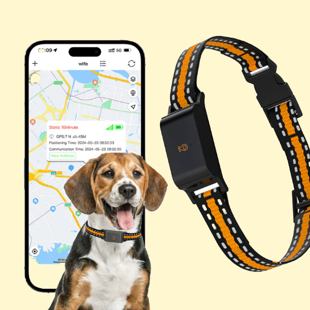 Smart GPS Pet Collar for Dogs & Cats